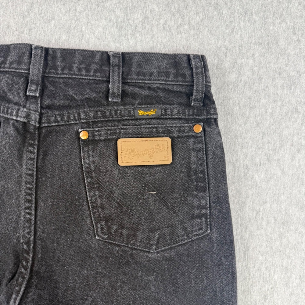 Wrangler Jeans Mens Fits 33x32 Black 936WBK Slim Fit Cowboy Cut Western Denim - Picture 7 of 13